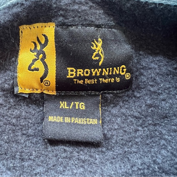 ⭐️ Browning Cohos Sweatshirt Hoodie Black Gray Size XL - Picture 9 of 12